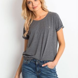 Dark grey melange t-shirt Transformative