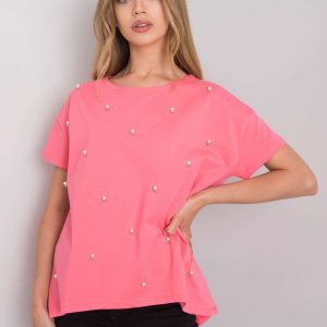 Dark pink blouse with Etty applique