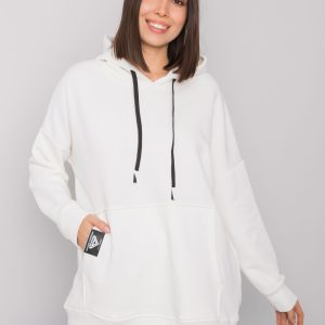 Ecru kangaroo sweatshirt plus size Josefina