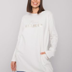 Ecru tunic plus size with pockets Alexiah