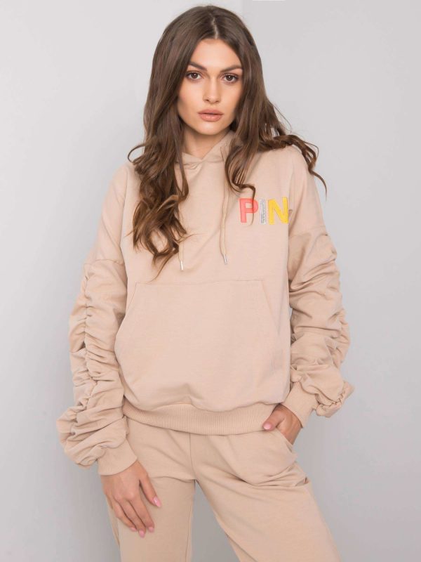 Beige sweatsuit set Nichelle