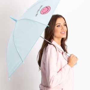 Blue Semi-Automatic Umbrella