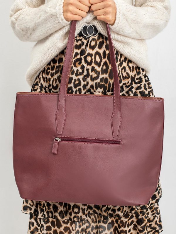 Shopper bag burgundy