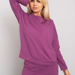 Purple sweatshirt set with sweatshirt and skirt Mayday