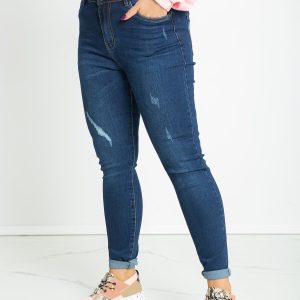 Blue plus size jeans by Nathalie