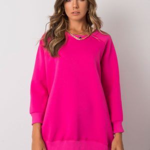 Fuchsia cotton sweatshirt Lana