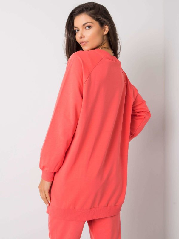 Ruari Coral Hooded Sweatshirt