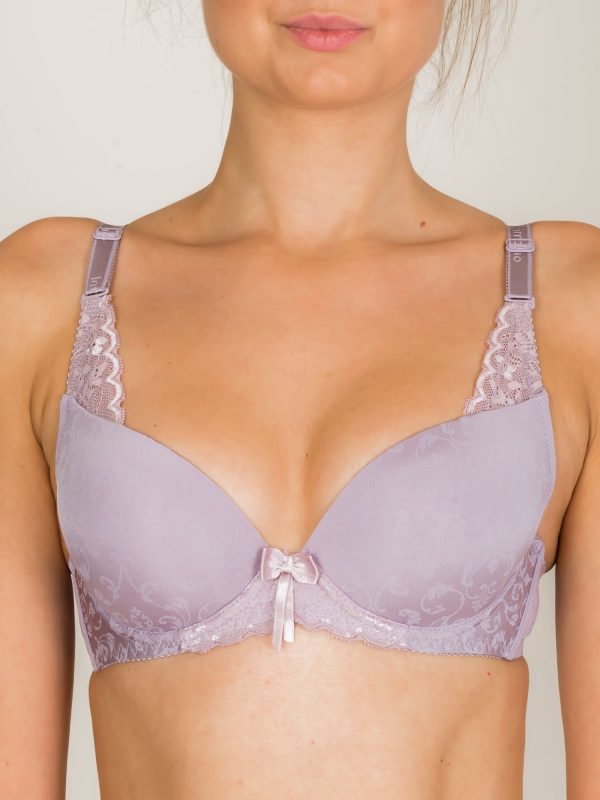 INTIMIDAO Grey Push Up Bra