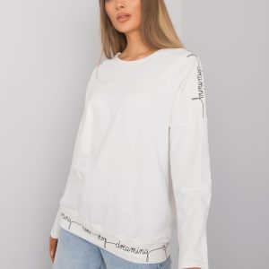 Ecru Othilie Long Sleeve Cotton Blouse