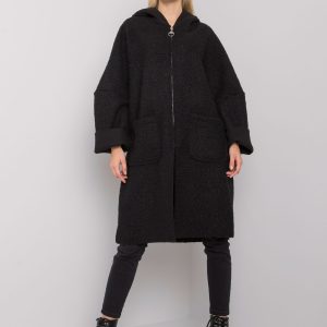 Serah OCH BELLA Black Hooded Coat