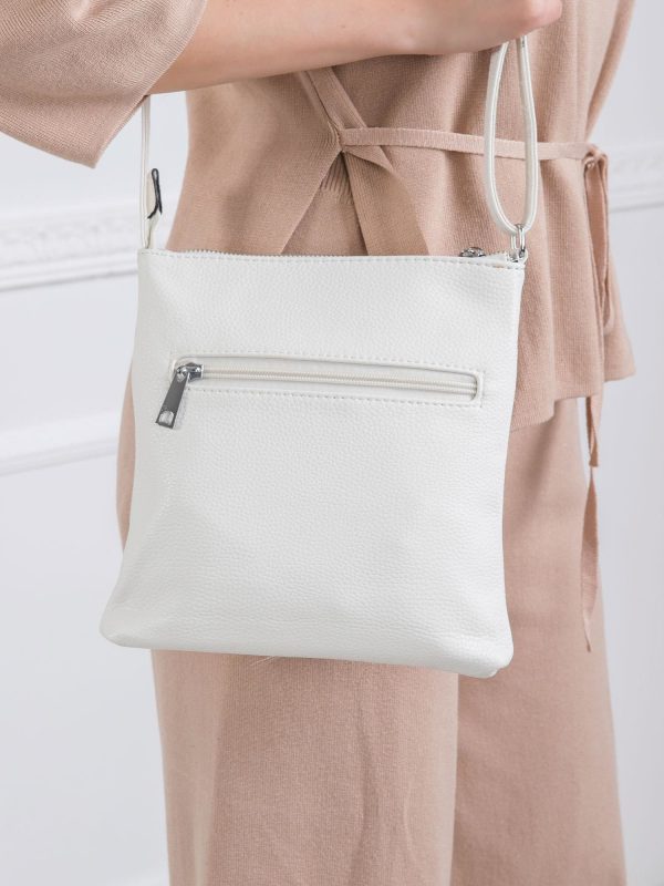 White eco leather handbag