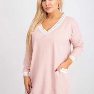 Dirty pink tunic plus size Candy