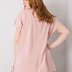 Lindsey Dirty Pink Plus Size Blouse