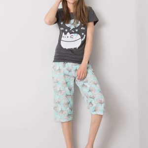 Women's Cotton Graphite Pyjamas