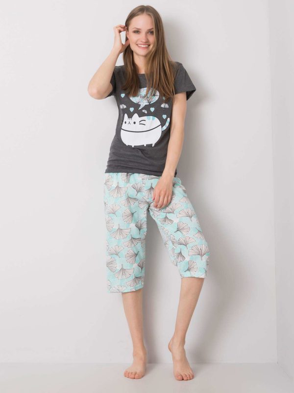 Women's Cotton Graphite Pyjamas