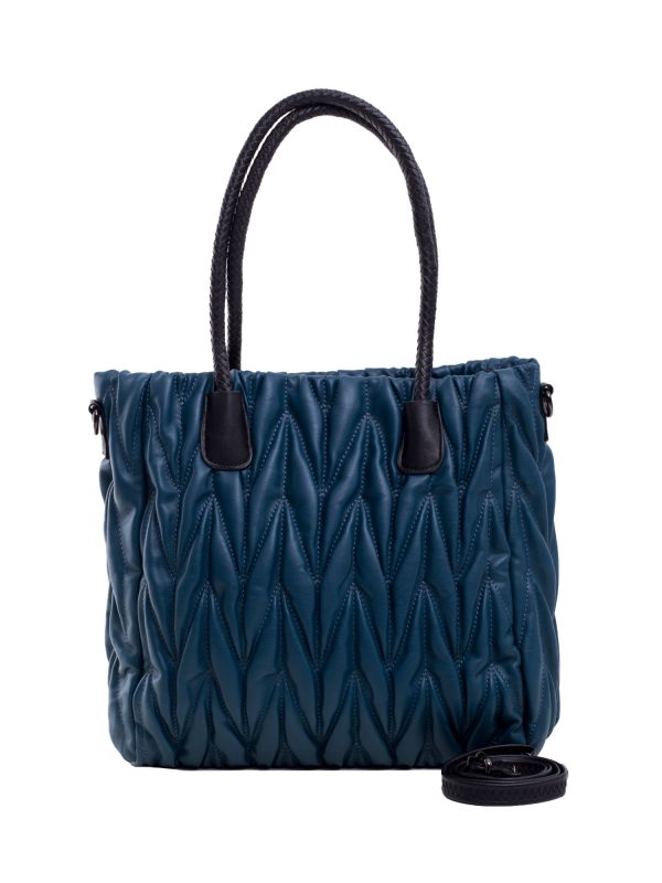 Sea eco leather quilted bag