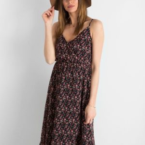 Women's Black Floral Dress