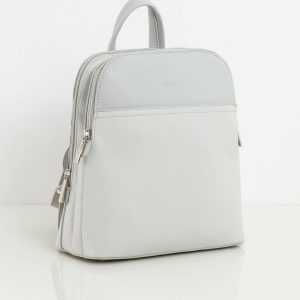 Light Gray Two-Compartment Women's Backpack