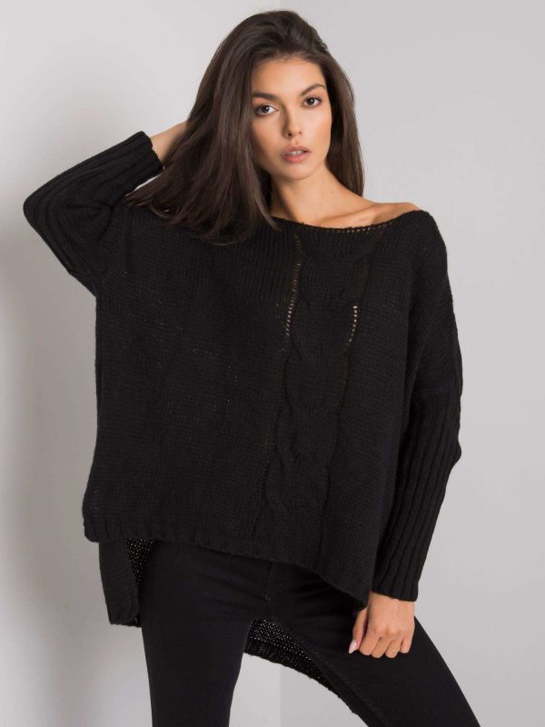 Black loose sweater Tiffianie OCH BELLA