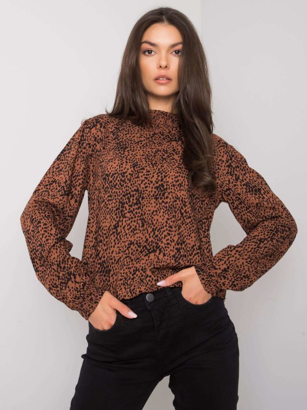 Roy's brown viscose blouse FRESH MADE