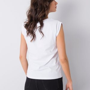 White T-shirt with print by Zain