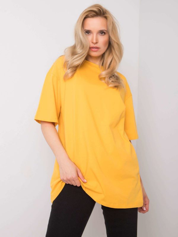 Dark yellow t-shirt Juliet RUE PARIS