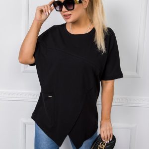 Black plus size blouse Ava