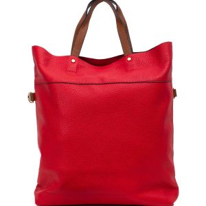 Red City Bag with Detachable Strap