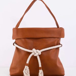 Brown bag with binding