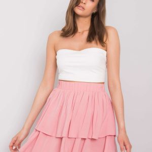 Pink skirt with ruffle Eden SUBLEVEL