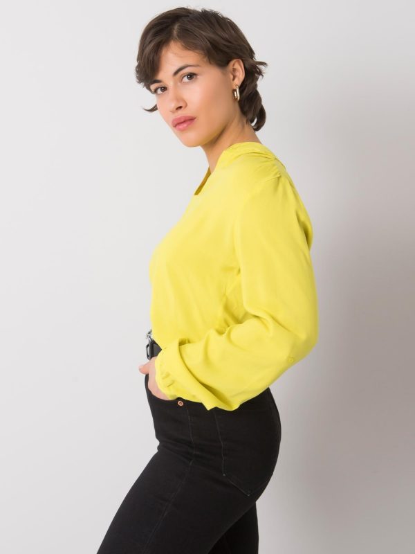 Lime blouse Davina RUE PARIS