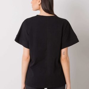 Black T-shirt with print Caddie RUE PARIS