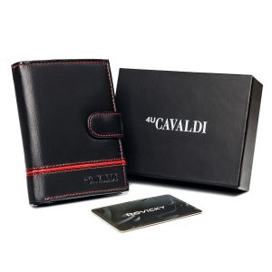 Black And Red Men's Eco Leather Wallet