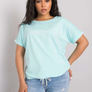 Mavis plus size mint blouse