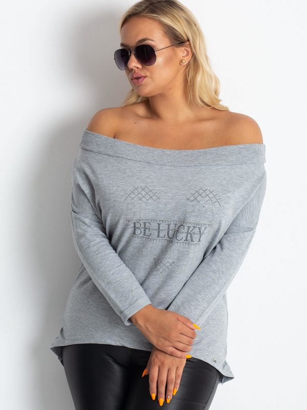 Gray Plus Size Hoodie Association