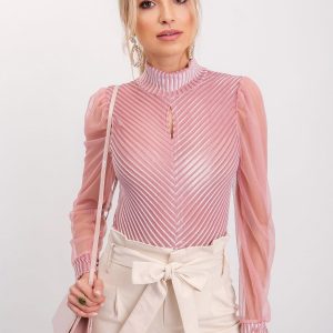 RUE PARIS Pink Mave Blouse