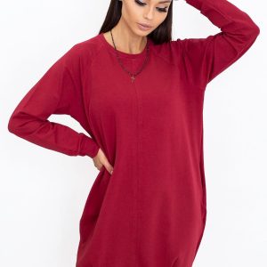 Burgundy dress Cristine