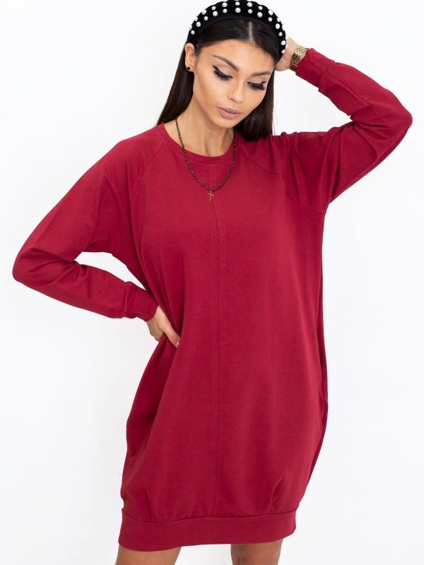 Burgundy dress Cristine