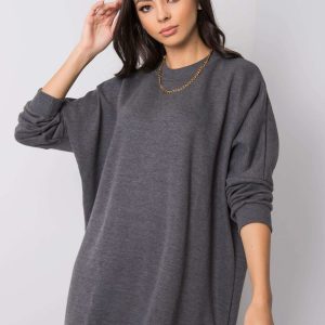 Dark Grey Melange Dress Emille