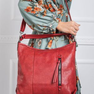 Dark Red Eco Leather Bag