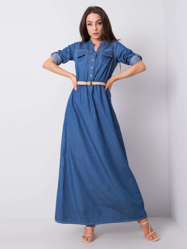 Dark Blue Yvett Strap Dress