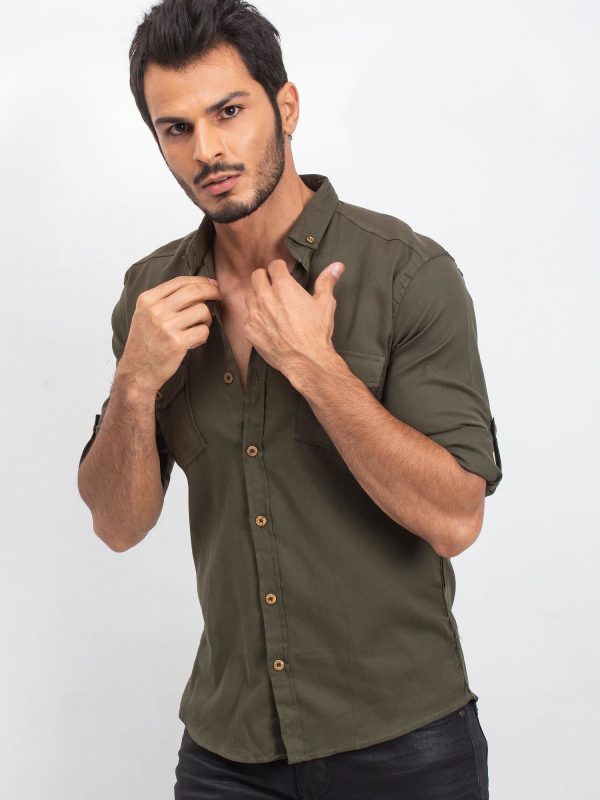 Khaki Men's Shirt Exactly