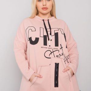 Hackney Dirty Pink Plus Size Hoodie