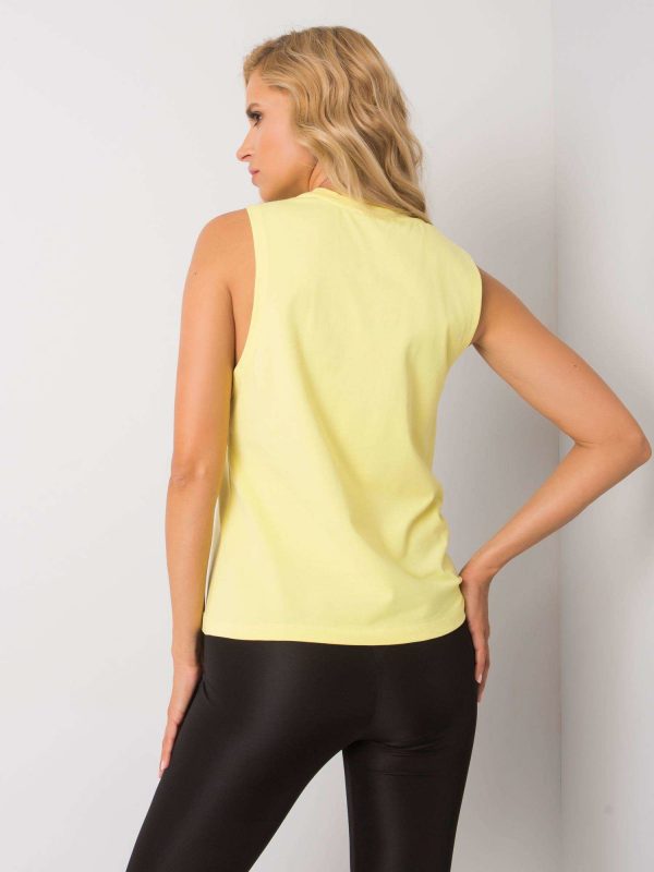 Yellow sports top Linnea FOR FITNESS