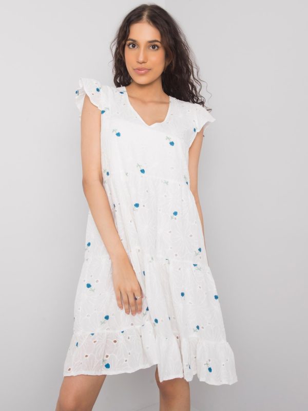 White and blue casual dress Miranda