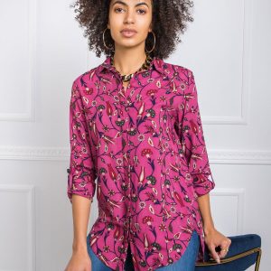 Dark pink shirt Jenny RUE PARIS