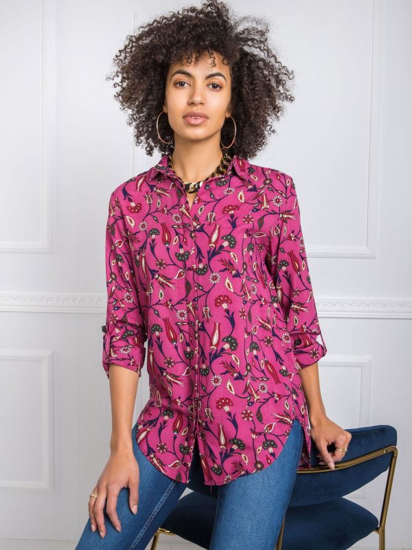 Dark pink shirt Jenny RUE PARIS