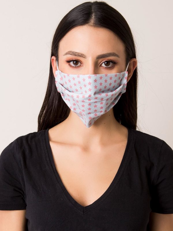 Grey-pink protective mask