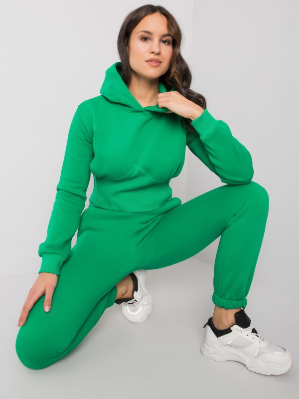 Green sweatsuit set with Ambretta pants