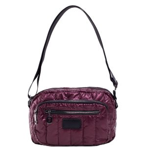 Maroon Quilted Ladies Handbag